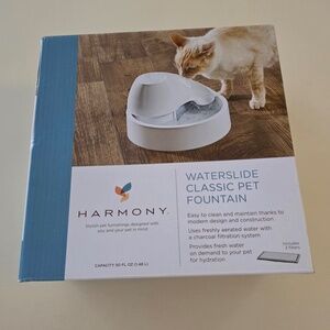 Harmony Waterslide Classic Pet Fountain - Opened box